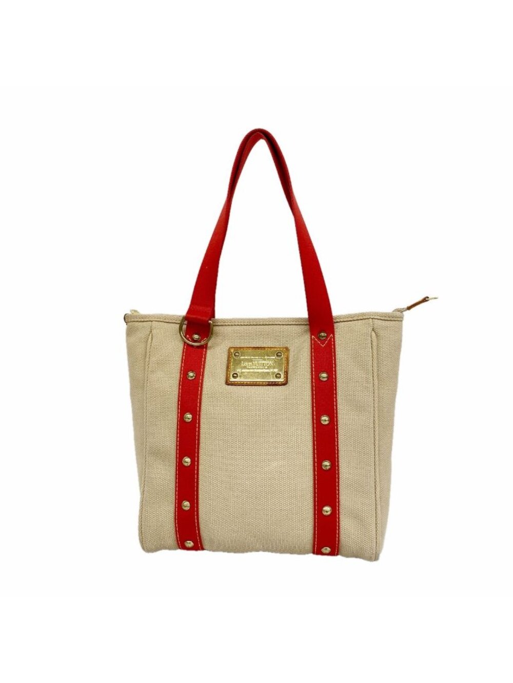 Louis Vuitton Tote Bag Antigua Cabas MM Beige